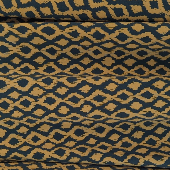 LuLaRoe Azure Skirt, size XL, Deep Green and Gold, NWT - Picture 2 of 3